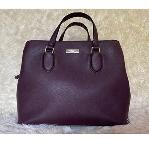 Kate Spade EVANGELIE Laurel Way Satchel-Mahogany